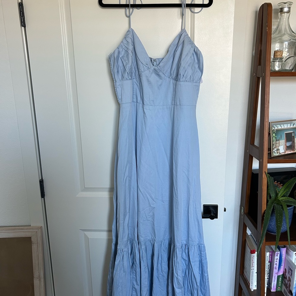 Abercrombie & Fitch Strapless Light Blue Dress
